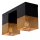 Deckenleuchte Industrial Schwarz Gold E27 L:32cm Metall