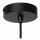 Runde Pendelleuchte Schwarz Gold Metall E27 Ø26 cm rund