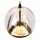LED Pendelleuchte Glas Metall Schwarz 2700 K 95 cm lang