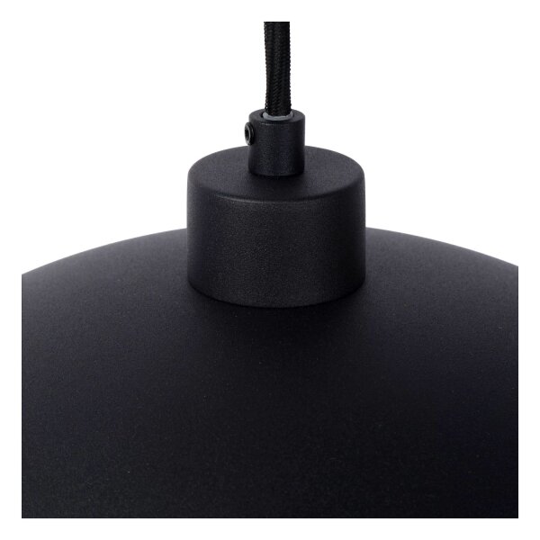 Pendelleuchte Metall Schwarz Gold E27 Ø40 cm Industrial