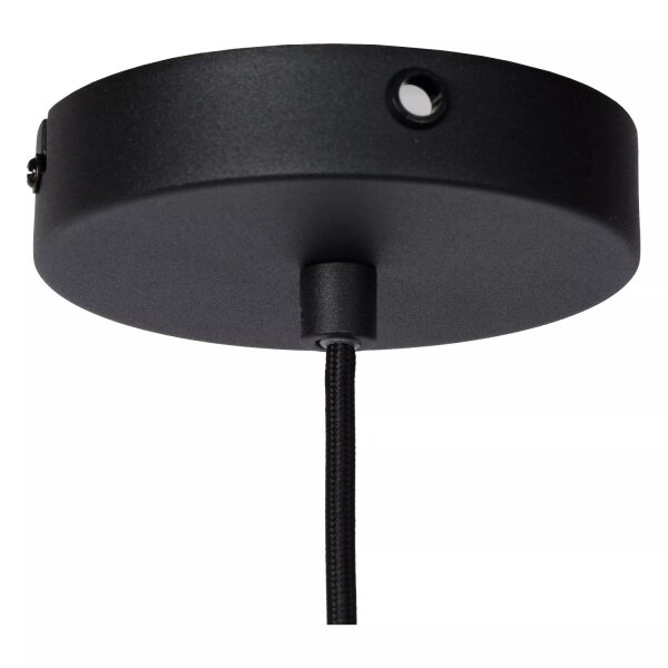 Pendelleuchte Metall Schwarz Gold E27 Ø40 cm Industrial