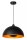 Pendelleuchte Metall Schwarz Gold E27 Ø40 cm Industrial