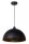 Pendelleuchte Metall Schwarz Gold E27 Ø40 cm Industrial