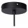 Pendelleuchte Metall Schwarz Gold E27 Ø40 cm Industrial