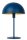 Blaue Tischlampe Metall indirekt E14 40 cm Industrie