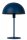 Blaue Tischlampe Metall indirekt E14 40 cm Industrie