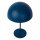 Blaue Tischlampe Metall indirekt E14 40 cm Industrie