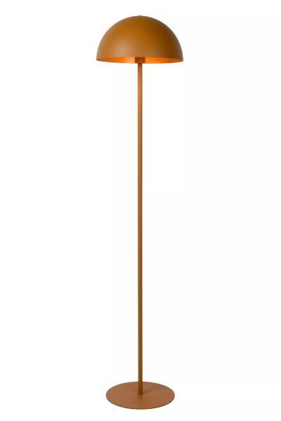 Gelbe Stehleuchte Metall Industrial E27 160 cm indirekt