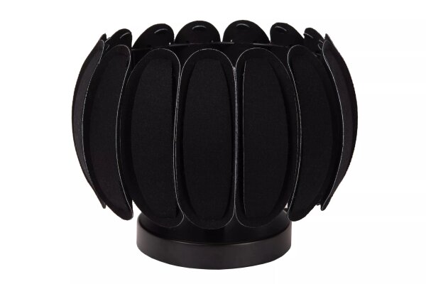 Tischleuchte blendarm Filz Schwarz E27 19,5 cm Modern