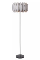 Stehleuchte blendarm Filz Grau E27 156 cm gem&uuml;tlich