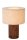 Natürliche Tischlampe Holz Stoff E14 20,5 cm gemütlich