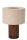 Natürliche Tischlampe Holz Stoff E14 20,5 cm gemütlich