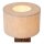 Natürliche Tischlampe Holz Stoff E14 20,5 cm gemütlich