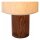 Natürliche Tischlampe Holz Stoff E14 20,5 cm gemütlich