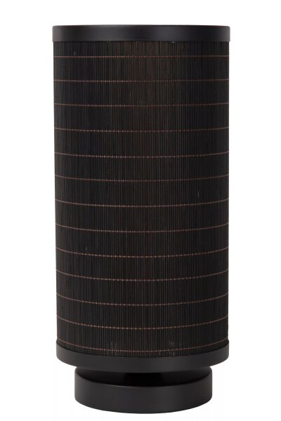 Tischleuchte Modern Bambus wohnlich E27 32 cm hoch
