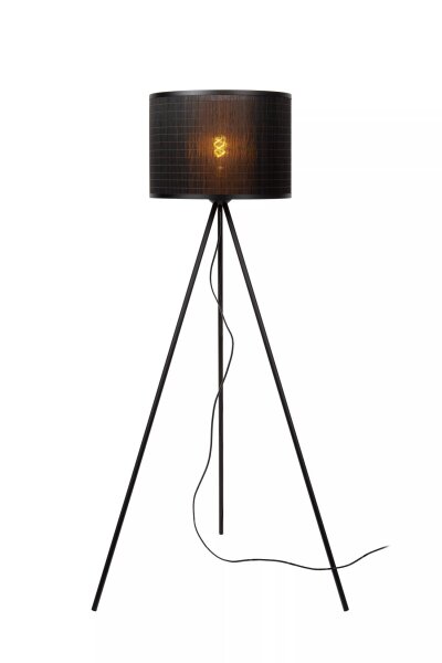 Stehleuchte Tripod Modern Bambus wohnlich E27 142 cm