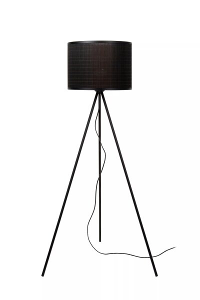 Stehleuchte Tripod Modern Bambus wohnlich E27 142 cm