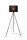 Stehleuchte Tripod Modern Bambus wohnlich E27 142 cm