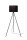 Stehleuchte Tripod Modern Bambus wohnlich E27 142 cm