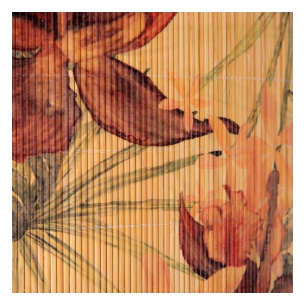 Deckenleuchte Bambus Florales Muster E27 Ø40 cm in Gold
