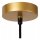 Hängelampe Papier Metall Natur Gold E27 Ø32 cm wohnlich
