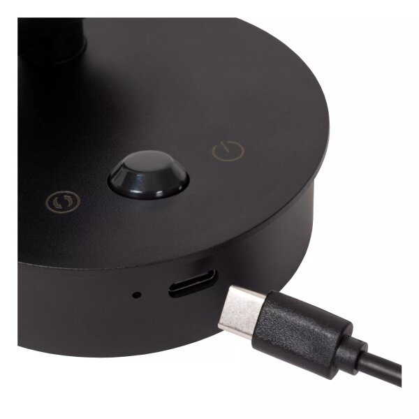 LED Akku Wandstrahler Sensor Grau Schwarz 2700-4000 K