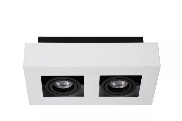Deckenspot Weiß Schwarz 25 cm GU10 2200-3000 K flexibel