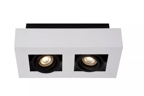 Deckenspot Weiß Schwarz 25 cm GU10 2200-3000 K flexibel