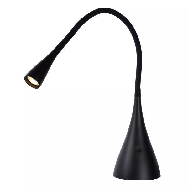 LED Schreibtischleuchte flexibel Schwarz 3000 K 48,5 cm