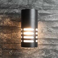 Moderne LED Außenwandleuchte grau anthrazit MEKONG