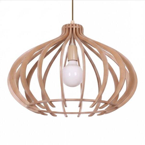 Pendelleuchte Modern in Holz Optik