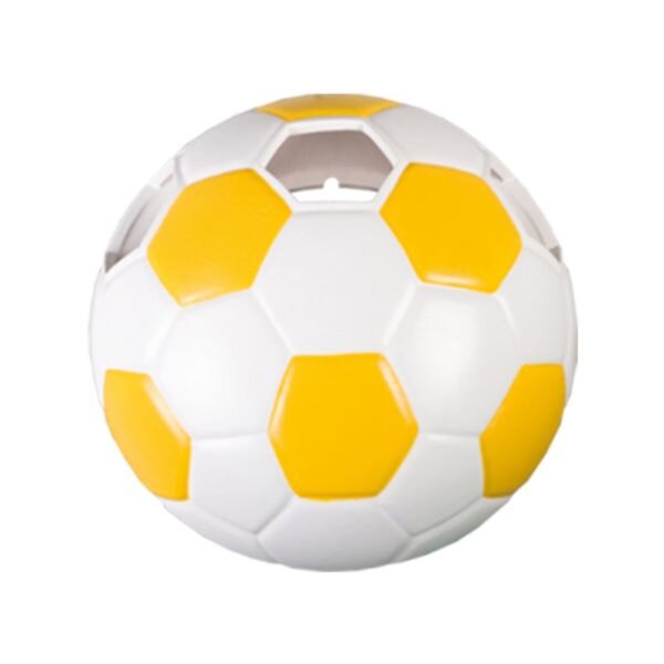 Fussball Wandleuchte Kinderzimmer gelb/weiß Keramik