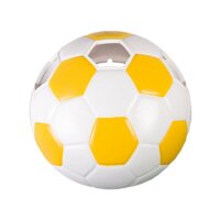 Fussball Wandleuchte Kinderzimmer gelb/weiß Keramik
