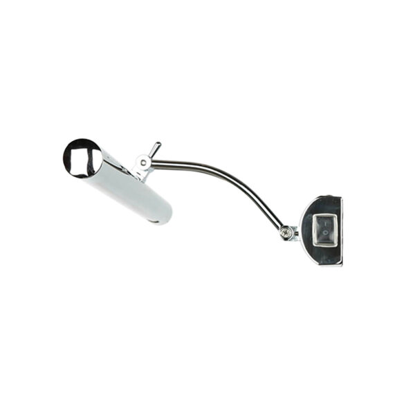 LED Spiegelleuchte IP44 Chrom Metall mit Schalter B: 55 cm