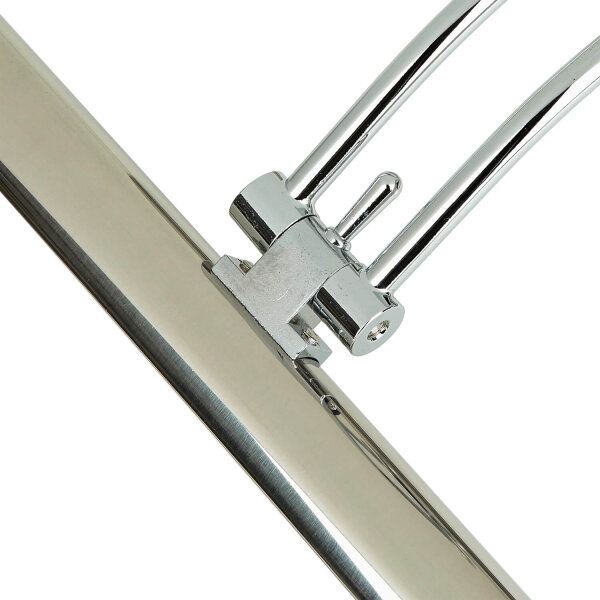LED Spiegelleuchte IP44 Chrom Metall mit Schalter B: 55 cm