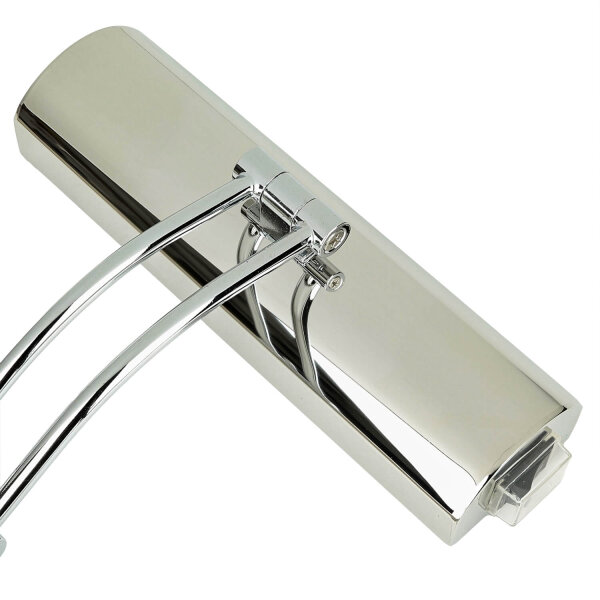 LED Spiegelleuchte IP44 Chrom Metall mit Schalter B: 55 cm
