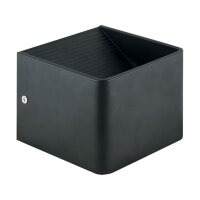 LED Wandleuchte Schwarz B: 10 cm 4000 K 300 lm Up Down klein