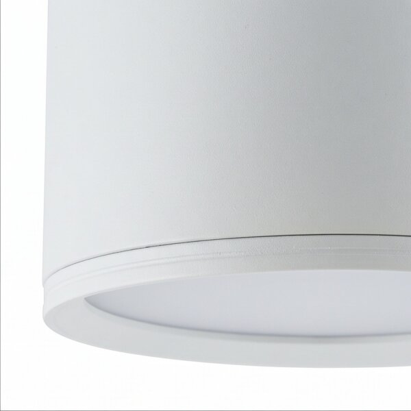 LED Deckenlampe Weiß Ø 10 cm H: 7 cm Aluminium 4100 K 580 lm