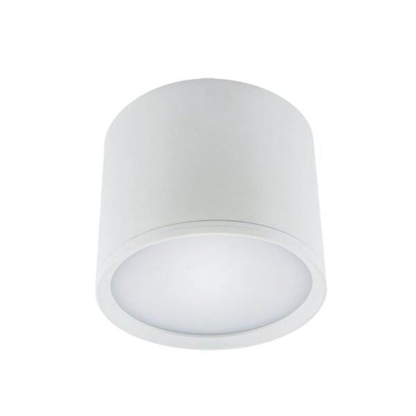 LED Deckenleuchte Weiß D: 12 cm rund H: 9 cm 4100 K 840 lm