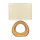 Tischleuchte Keramik Stoff H: 28 cm klein Braun Beige E14