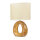 Tischleuchte Keramik Stoff H: 28 cm klein Braun Beige E14