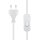 Tischleuchte Keramik Stoff H: 28 cm klein Braun Beige E14