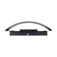 LED Wandlampe Up Down B: 30 cm Metall 4300 K Schwarz
