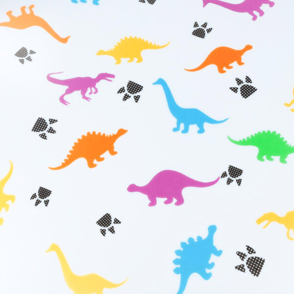 LED Deckenlampe IP44 Weiß Bunt Ø 33,5 cm 4000 K Dinosaurier