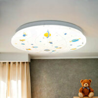 LED Deckenlampe IP44 Ø 33,5 cm rund Weiß...