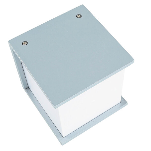 Hausnummernleuchte E27 IP54 B: 16,5 cm Grau Weiß