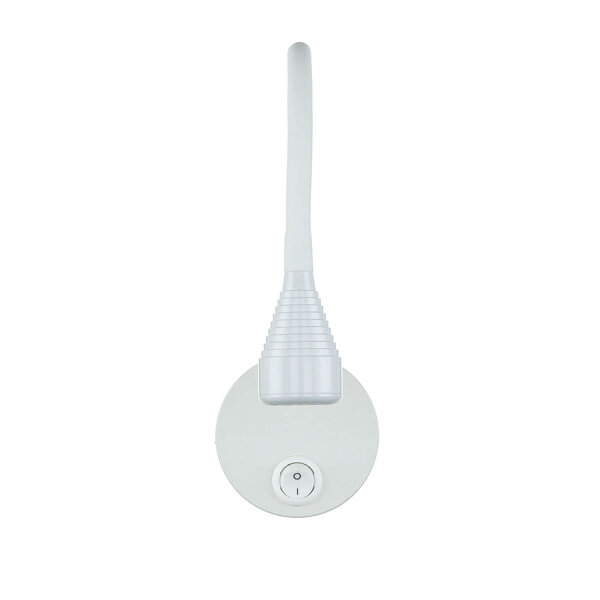 LED Wandleuchte Schalter H: 41,5 cm Schwanenhals 4100 K Weiß