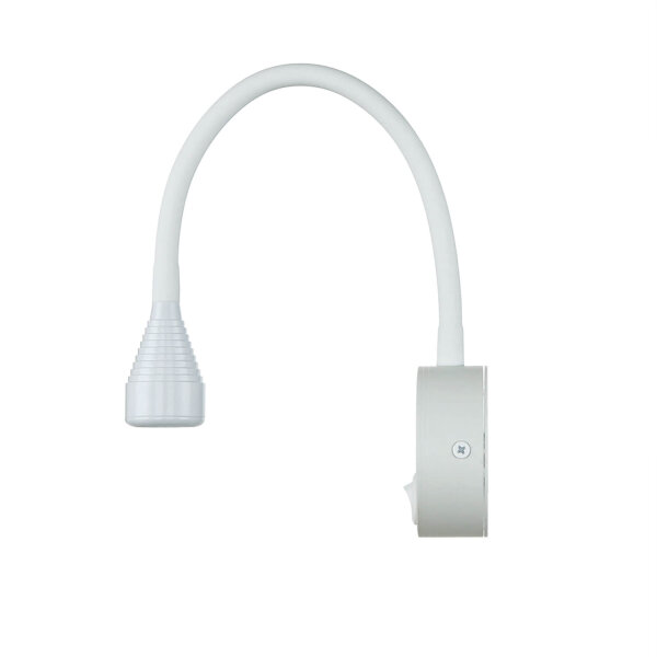 LED Wandleuchte Schalter H: 41,5 cm Schwanenhals 4100 K Weiß
