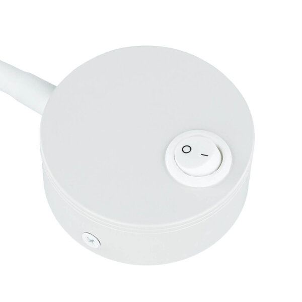 LED Wandleuchte Schalter H: 41,5 cm Schwanenhals 4100 K Weiß