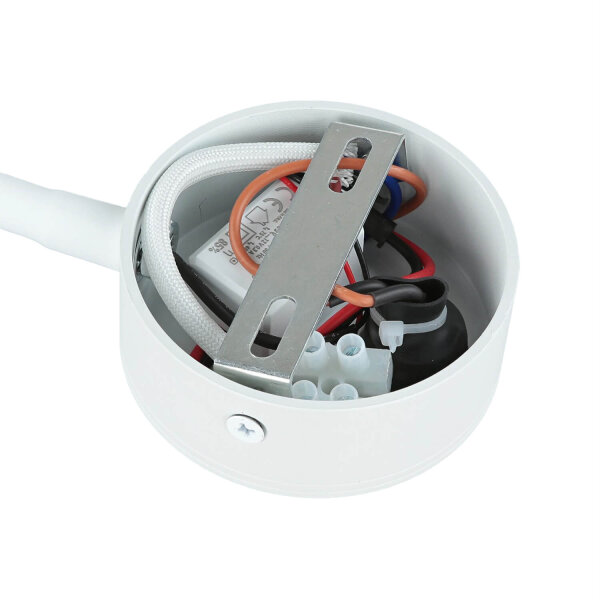 LED Wandleuchte Schalter H: 41,5 cm Schwanenhals 4100 K Weiß